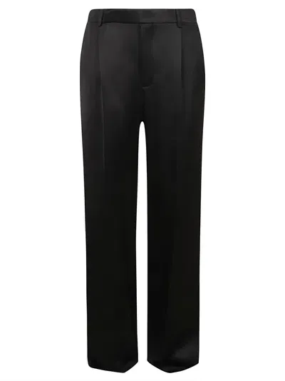 Saint Laurent Wrap Trousers In Black