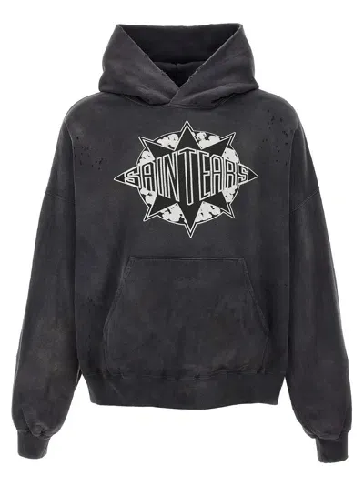 Saint Mxxxxxx Ceremony Hoodie In Gray