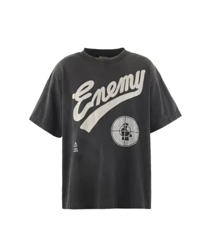 Saint Mxxxxxx Saint Enemy Short Sleeves T-shirt In Black