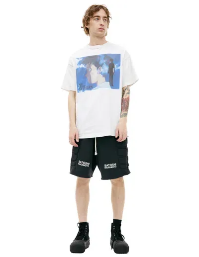 Saint Mxxxxxx Shinji Printed T-shirt In White