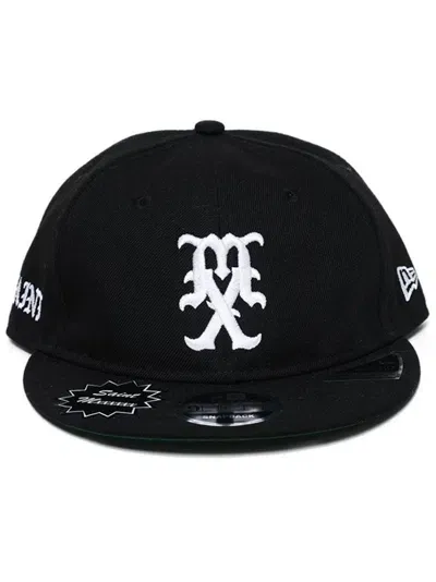 Saint Mxxxxxx X New Era Logo-embroidered Cap In Black