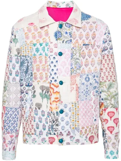 Saints Studio Floral-print Jacket In White