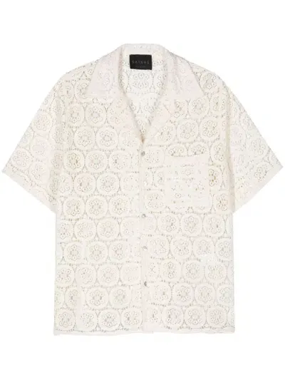 Saints Studio Openwork Shirt In Neutrals