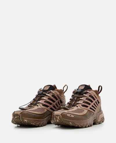 Salomon Acs Pro Desert Sneakers In Dark Earth/caribou/wren