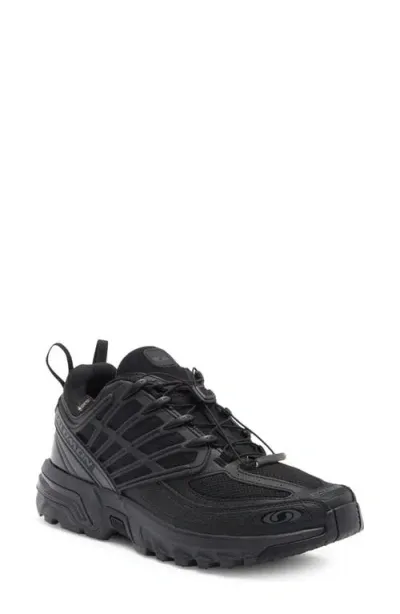 Salomon Acs Pro Gore-tex® Waterproof Sneaker In Black/black/asphalt