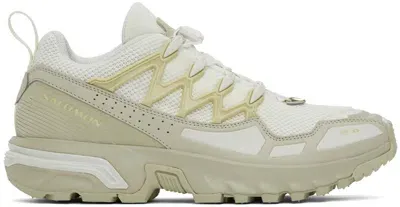 Salomon Beige Acs+ Seasonal Sneakers In Icicle/alfalfa/dusty