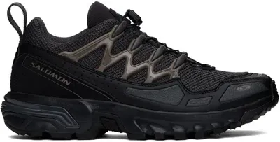 Salomon Black Acs + Seasonal Sneakers In Pewter/black/portabe