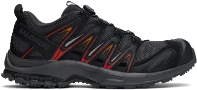 Salomon Black & Red Xa Pro 3d Sneakers In Asphalt / Black / Au