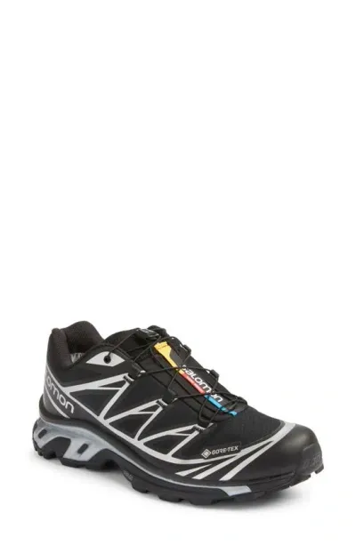 Salomon Men's Xt-6 Lace Up Sneakers In Black/silver