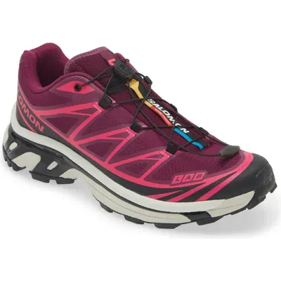 Salomon Gender Inclusive Xt-6 Sneaker In Purple