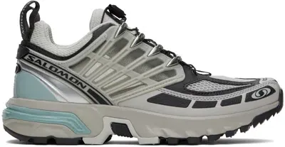 Salomon Gray Acs Pro Sneakers In Metal/phantom/arona