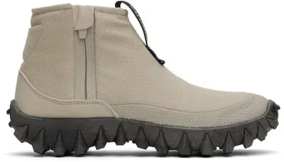 Salomon Gray Snowclog Mid Sneakers In Feather Gray / Feath