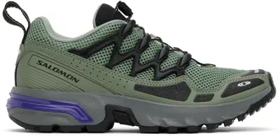 Salomon Khaki Acs Og Sneakers In Green Milieu / Agave