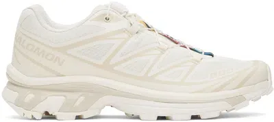 Salomon Off-white Xt-6 Sneakers In Vanillaice/vanillaic