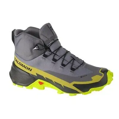 Pre-owned Salomon Schuhe Trekking Herren  Cross Hike 2 Mid Gtx 470646 Grau