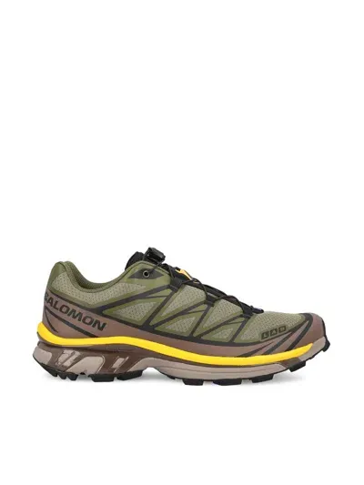 Salomon Sneakers In Olive Night/black/sulphur