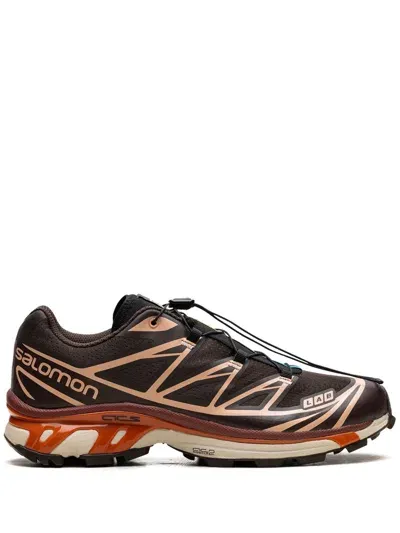 Salomon Xt-6 "chocolate Peach" Sneakers In White