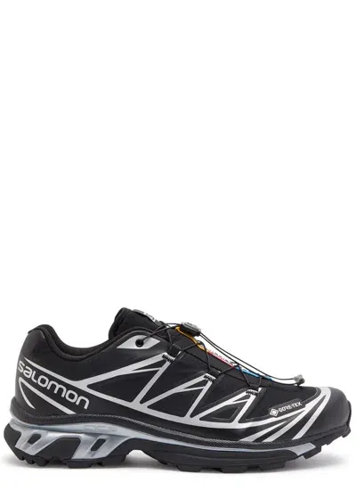 Salomon Xt-6 Gtx Panelled Mesh Sneakers In Black