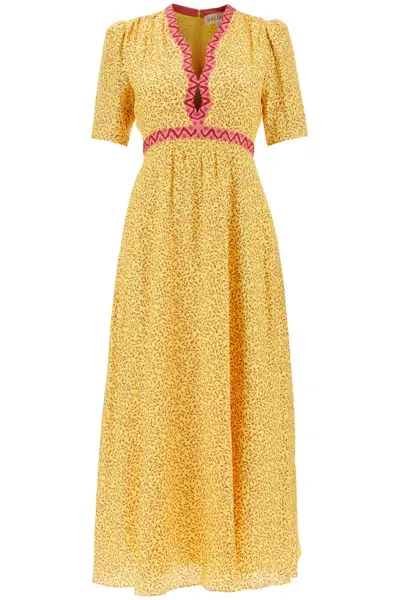 Saloni Abito Midi Tabitha In Yellow