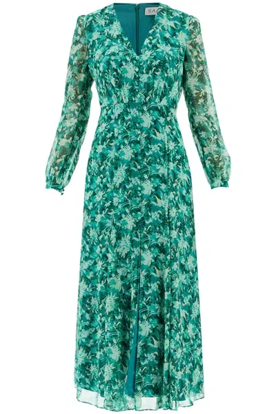 Saloni Maxi Abito Annabel In Green