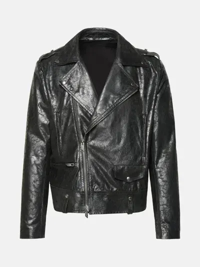 Salvatore Santoro Black Leather Jacket