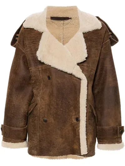 Salvatore Santoro Leather Jacket In Brown