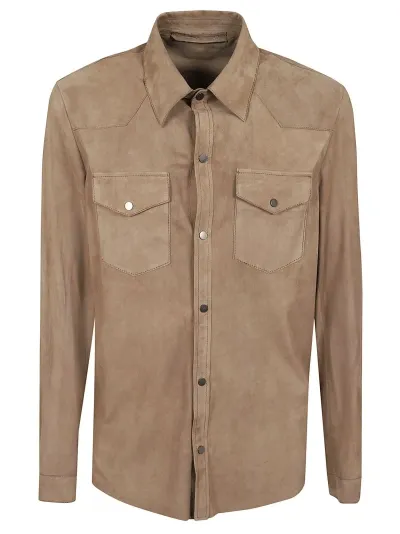 Salvatore Santoro Suede Jacket In Beige