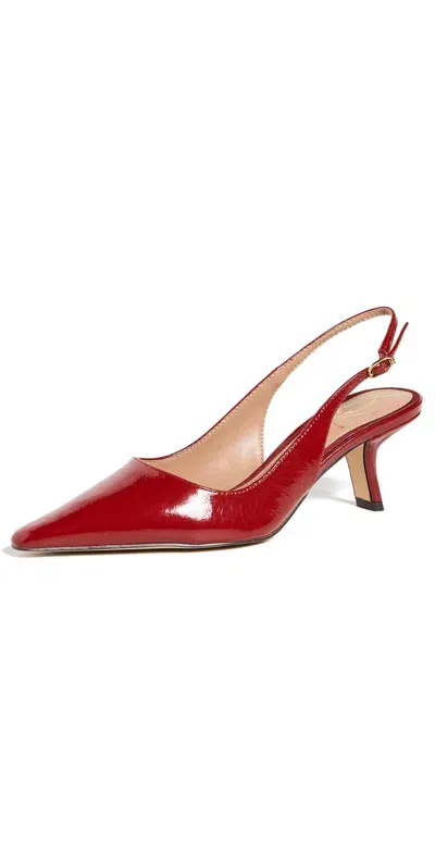 Sam Edelman Bianka Slingback Heels Deep Scarlet