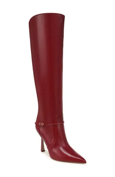 Sam Edelman Elia Knee High Boot In Cabernet Red