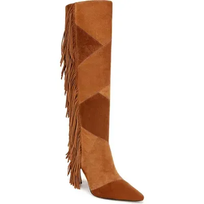 Sam Edelman Women's Ellis 2 Fringed High Shaft Boots In Frontier Brown