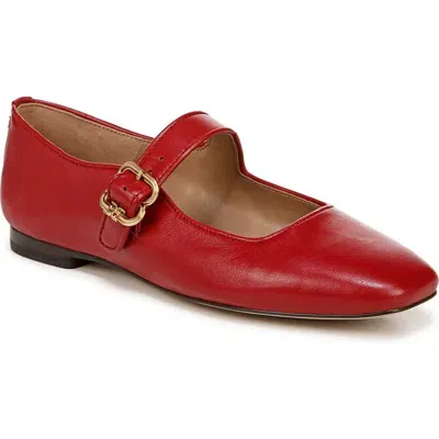 Sam Edelman Michaela Mary Jane Flat In Scarlet