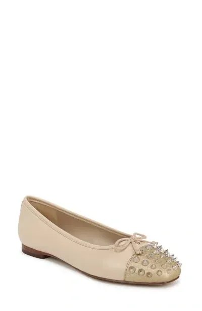 Sam Edelman Monet Cap Toe Ballet Flat In Summer Sand/amber Gold