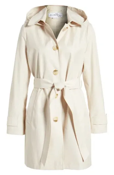 Sam Edelman Trench Coat With Removable Hood In Birch