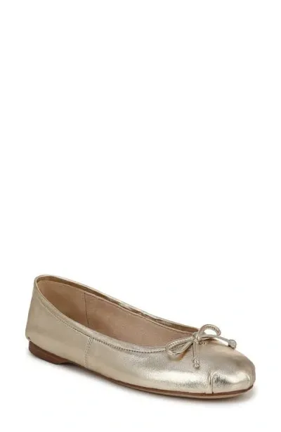 Sam Edelman Zooey Ballet Flat In Gold Leaf