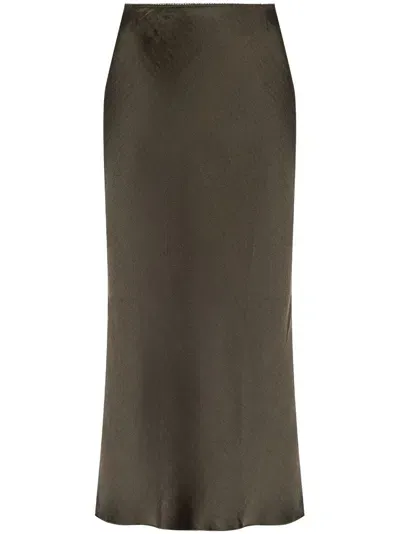 Samsoe & Samsoe Saagneta Midi Skirt In Green