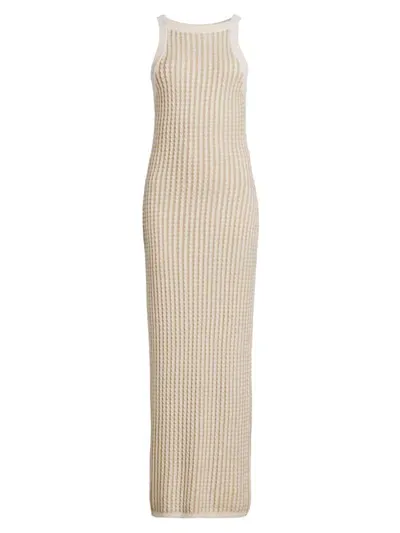 Sancia Women's Dorina Textured Knit Maxi Dress In Sandcastle