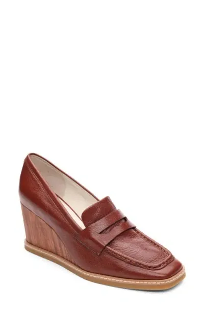 Sanctuary Cadence Wedge Loafer In Saddle Tan