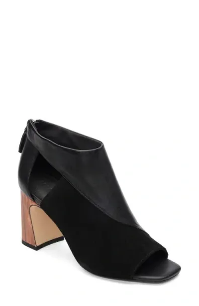 Sanctuary Raise Open Toe Bootie In Black