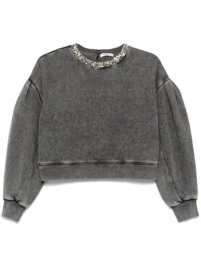 Sandro Geode Sweatshirt In Grey