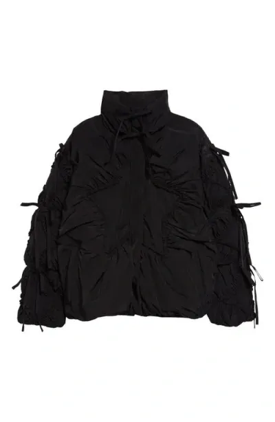 Sandy Liang Etoile Puffer Jacket In Black