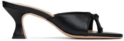 Sandy Liang Ssense Exclusive Black Thong 60 Mules