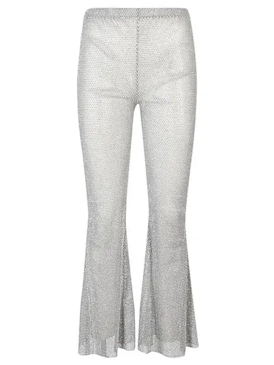 Santa Brand Flare Leg Trousers In Gray