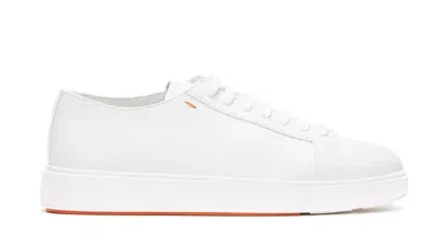 Santoni Biking Men Shoes In White