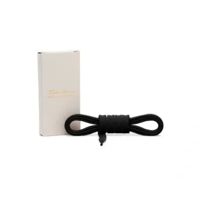 Santoni Black Nylon Laces - 110 Cm