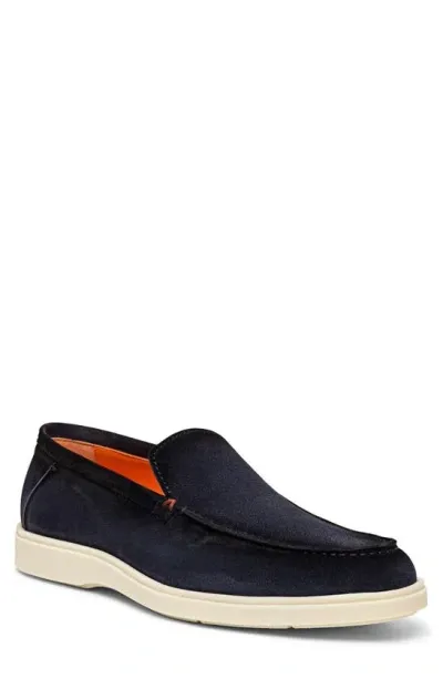 Santoni Botanist Slip-on Shoe In Blue