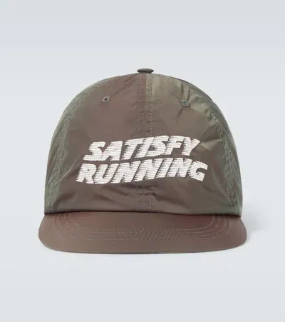 Satisfy Logo Baseball Cap In Brown