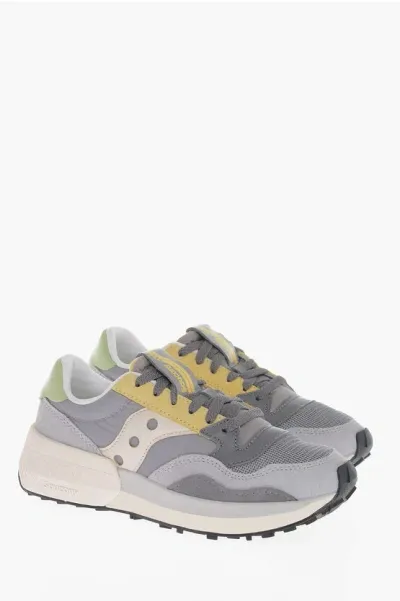 Saucony Suede And Nylon Jazz Nxt Low Top Sneakers In Gray