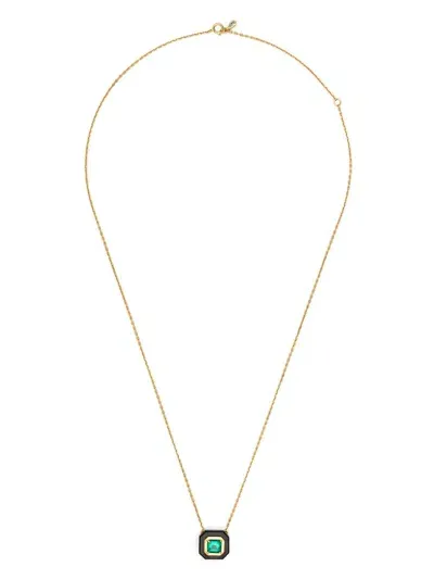 Sauer 18kt Yellow Gold Frame Multi-stone Necklace