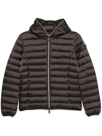 Save The Duck Alexis Puffer Jacket In Brown