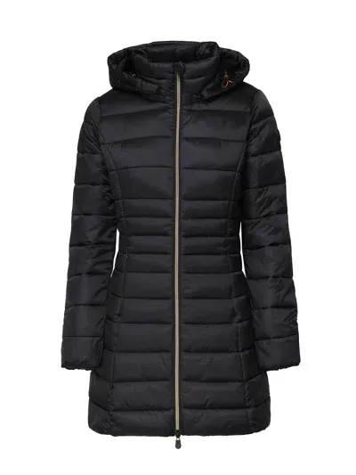 Save The Duck Down Jacket With Hood In Black